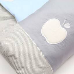 3D Apple Stroller Bedding Set 80x80, Gray - thumbnail 3