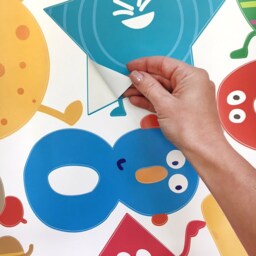 Numbers Wall Decals Shapes Preschool Classroom Decorations, Peel&stick Numbers Primary Decorations Kindergarten - thumbnail 3