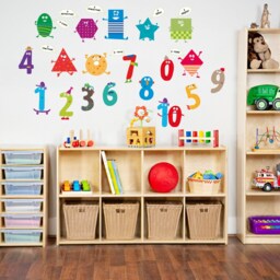 Numbers Wall Decals Shapes Preschool Classroom Decorations, Peel&stick Numbers Primary Decorations Kindergarten - thumbnail 2