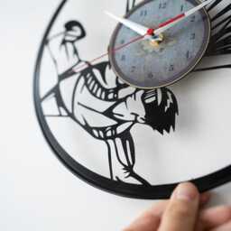 Skydiving Vinyl Record Wall Clock Extreme Sports Decor - thumbnail 2