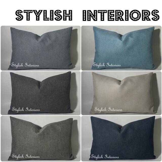 Hi-Quality Handmade Sierra Linen Like Rectangle Cushion Cover Sofa Pillowcase - image 1