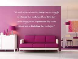 Empowering Women Quote Wall Decal Modern Feminism Sticker - thumbnail 1