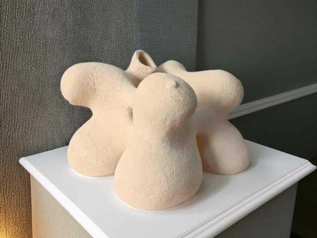 Terracotta Abstract Sculpture Female Form, Interior Design - image 1