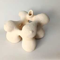 Terracotta Abstract Sculpture Female Form, Interior Design - thumbnail 2
