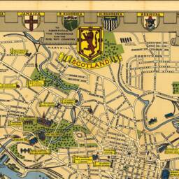 Let Glasgow Flourish Map, Vintage Historic Wall Art Poster Home School - thumbnail 3