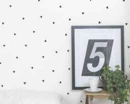 Mini Confetti Triangles - Vinyl Wall Decals 3cm - 1.2 Inch Modern Stickers Sets Of 256 Baby Boys Girls Nursery Kids Teens Room D??cor - thumbnail 1