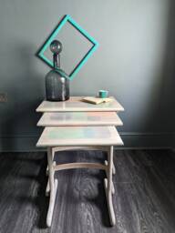 Spangle ~ Hand Painted Vintage G Plan Nest Of Tables