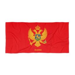 Montenegro Beach Towel, Montenegro Flag Tovel, Of Montenegro, Beach Country - thumbnail 3