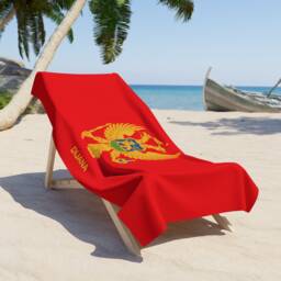 Montenegro Beach Towel, Montenegro Flag Tovel, Of Montenegro, Beach Country