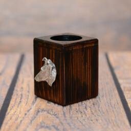 Collie - Wooden Candlestick With Dog, Souvenir, Decoration, Limited Edition, Collection - thumbnail 2