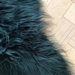 stunning Large Emerald Green Icelandic Sheepskin Rug, Throw, Chair Cover, Green, Luxury Wool, Premium Fleece, Interiors, Home Decor. Double - thumbnail 2