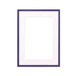 Purple Thin Photo Frame Print A4 A5 A6 A3 A2 & Matt/Mount White - Frames Made To Order UK - Certificate - thumbnail 2