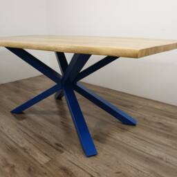 Metal Dining Table Legs For Marble & Glass Top. Steel Legs, Frame, Iron Reclaimed Wood - thumbnail 3