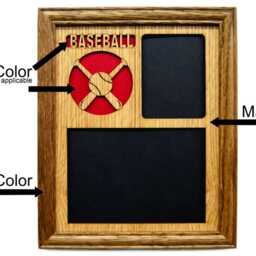 Baseball Catcher Picture Frame - 8x10 Player Gift, Coach Team Frame, Parent Gift - thumbnail 3