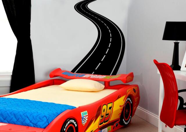 Winding Road Wall Decal, Highway Speedway Vinyl Sticker Kids Decor 12Trs - image 1
