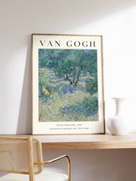 Van Gogh Exhibition Poster, Olive Orchard, Art Print, Wall Decor, Floral Garden Art, Gift Idea, A1/A2/A3/A4 - thumbnail 1