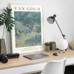 Van Gogh Exhibition Poster, Olive Orchard, Art Print, Wall Decor, Floral Garden Art, Gift Idea, A1/A2/A3/A4 - thumbnail 3