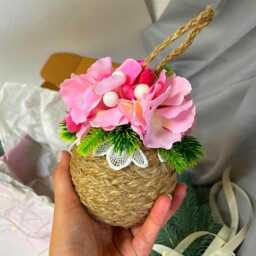 Christmas Tree Toy Ornaments For Gift Decoration Crochet Presents Rustic Home Decor Teacher Bowl Filler - thumbnail 2