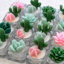 Cactus Tealight Candles - Decor Home Decorations Wedding Favors - thumbnail 2