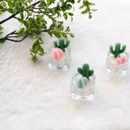 Cactus Tealight Candles - Decor Home Decorations Wedding Favors - thumbnail 3