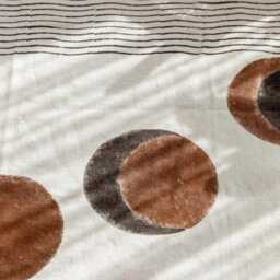 Handmade Moon Phase Cotton Rug Boho Hand-Block Printed Dhurrie - 4x6Ft - thumbnail 3