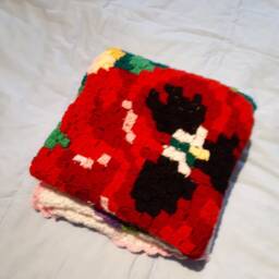 Handmade Crochet Pansy Blanket - thumbnail 4