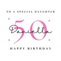 Daughter 50Th Birthday Candle Gift Set Box Gifts Present Card - thumbnail 4