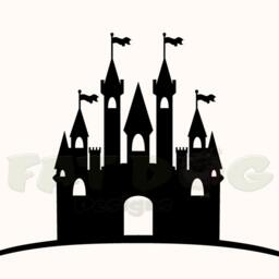 Princess Castle Removable Vinyl Decal - Room Decor, Decal, Knights Castle, Wall Nursery Playroom, Boys, Girls - thumbnail 3