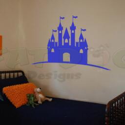 Princess Castle Removable Vinyl Decal - Room Decor, Decal, Knights Castle, Wall Nursery Playroom, Boys, Girls - thumbnail 2
