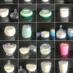 Soy Wisteria Candle in Pink Or Red Glassware - thumbnail 4