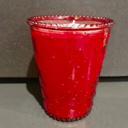 Soy Wisteria Candle in Pink Or Red Glassware - thumbnail 2