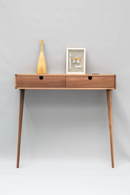 Midcentury Console Hallway Table in Solid Wood 01 - image 1