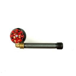 Toilet Paper Dispenser Model 2 - Industrial Style Brass & Steering Wheel in Plumbing Fittings - thumbnail 4