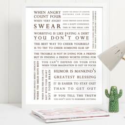 Mark Twain Quote, Multi Quote - Inspirational, Motivational Art Print, Poster Wall - thumbnail 2