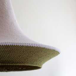 Handmade Crochet Lampshade, Light, Suspension Boho Light Pendant - thumbnail 3