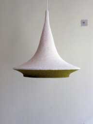 Handmade Crochet Lampshade, Light, Suspension Boho Light Pendant - thumbnail 1