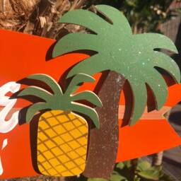 Porch Paradise Custom Surfboard Wall Hanging Handmade Wood Sign Hand Painted Lettered Personalized Made To Order Outdoor Surf Decor - thumbnail 2