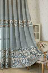 2 Colours Custom Curtains European-style Sheer Voile Curtain For Airbnb Bedroom Living Room - thumbnail 1