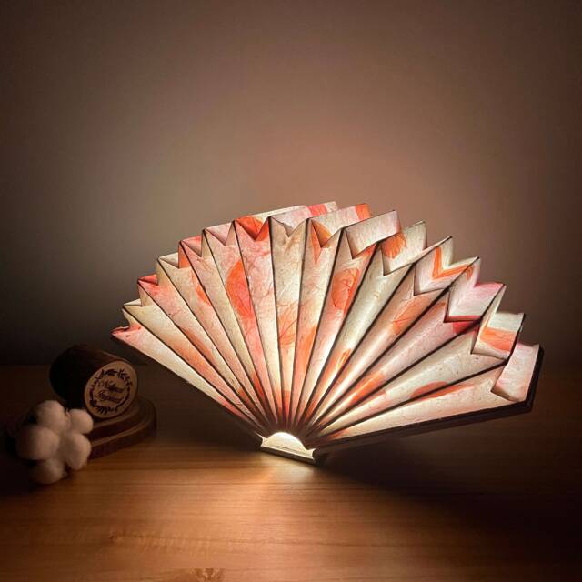 Handmade Red Flower Lamp Unique Home Decor, Retro Aesthetic Light, Perfect Personalized Gift For Her, Ideal Anniversaries & Holiday Gifts - image 1