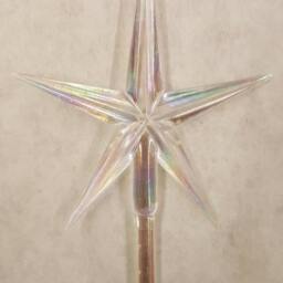 Large Clear Aurora Star Ceramic Christmas Tree Topper - thumbnail 4