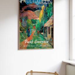 Paul Gauguin Poster, Street in Tahiti, Art, Tropical Wall Art Decor, Floral Scenery, Classic Gift, A1/A2/A3/A4 - thumbnail 3