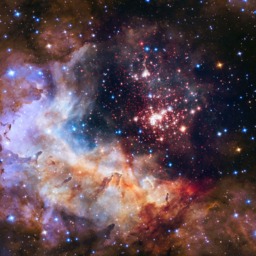 Space Wall Mural For Living Room Blue Gas Nebula Removable Wallpaper Galaxy Self-Adhesive Large Wallpaper Starry Sky Wall Art Decor - thumbnail 3
