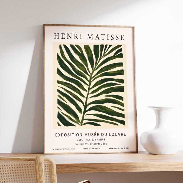 Henri Matisse Poster, Abstract Print, Decor, Floral Wall Art, Boho Botanical Bedroom Art - image 1