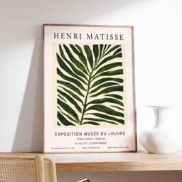 Henri Matisse Poster, Abstract Print, Decor, Floral Wall Art, Boho Botanical Bedroom Art - thumbnail 1