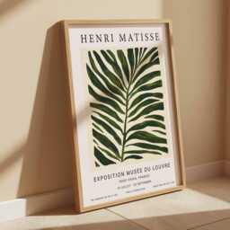 Henri Matisse Poster, Abstract Print, Decor, Floral Wall Art, Boho Botanical Bedroom Art - thumbnail 2