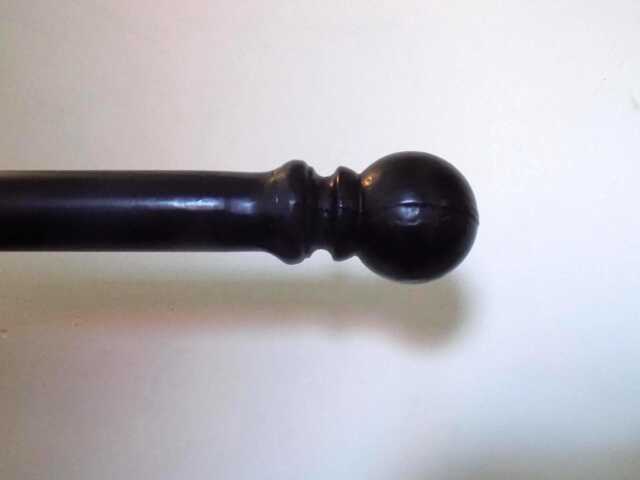 Curtain Rail Set-Uphandcrafted in The UK Wrought Iron - Forged Steel Free Fixing Kit - image 1