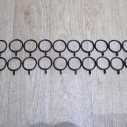 Curtain Rail Set-Uphandcrafted in The UK Wrought Iron - Forged Steel Free Fixing Kit - thumbnail 3