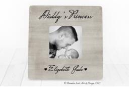 Personalized Fathers Day Picture Frame Daddy's Girl Gift, Daddy Gift, To Be Girl Dad Gift Frame - thumbnail 1
