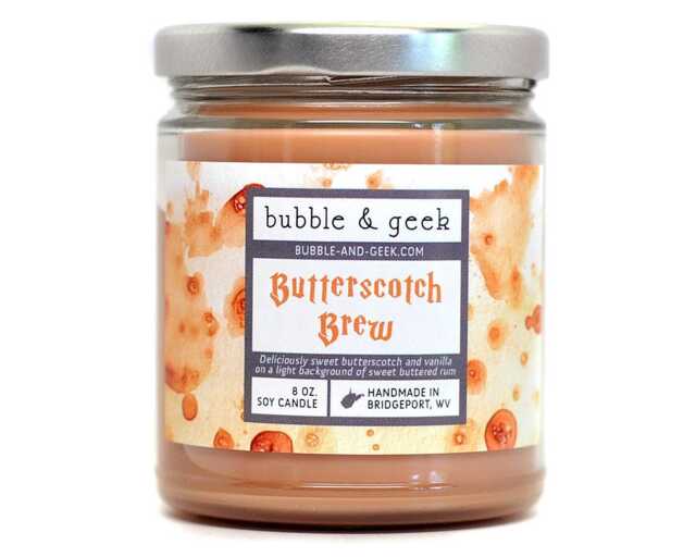 Butterscotch Brew Scented Soy Candle Jar - Butterscotch, Vanilla