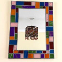 Mondrian Style Border Mirror - thumbnail 2